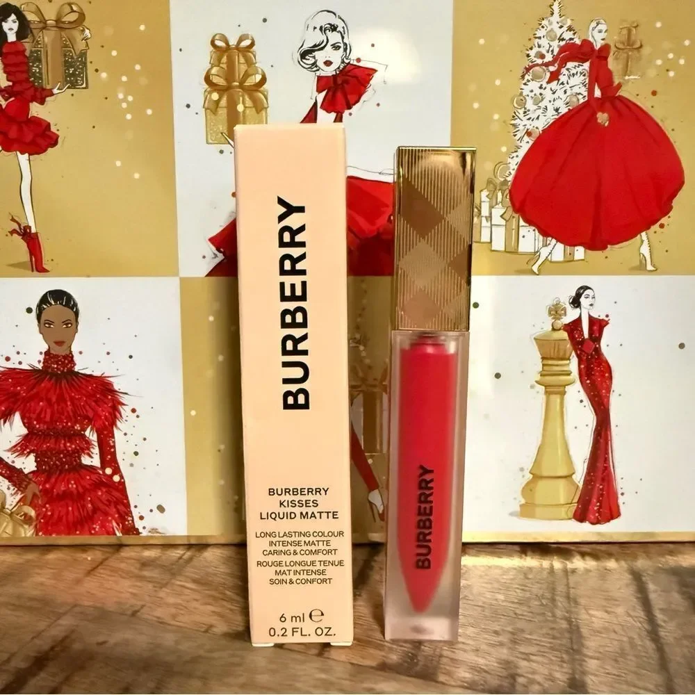 Burberry Kisses Liquid Matte Lipstick – Shade 106 “The Red” True Luxury Red